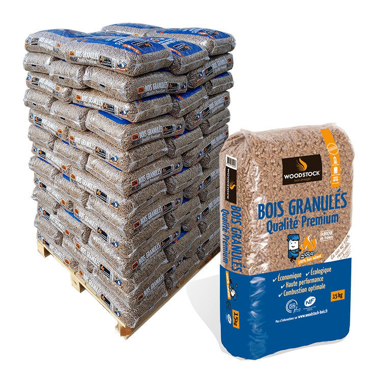 02 pallets woodstock wood pellets – 144 bags of 15 kg 02 pallets woodstock wood pellets – 144 bags of 15 kg